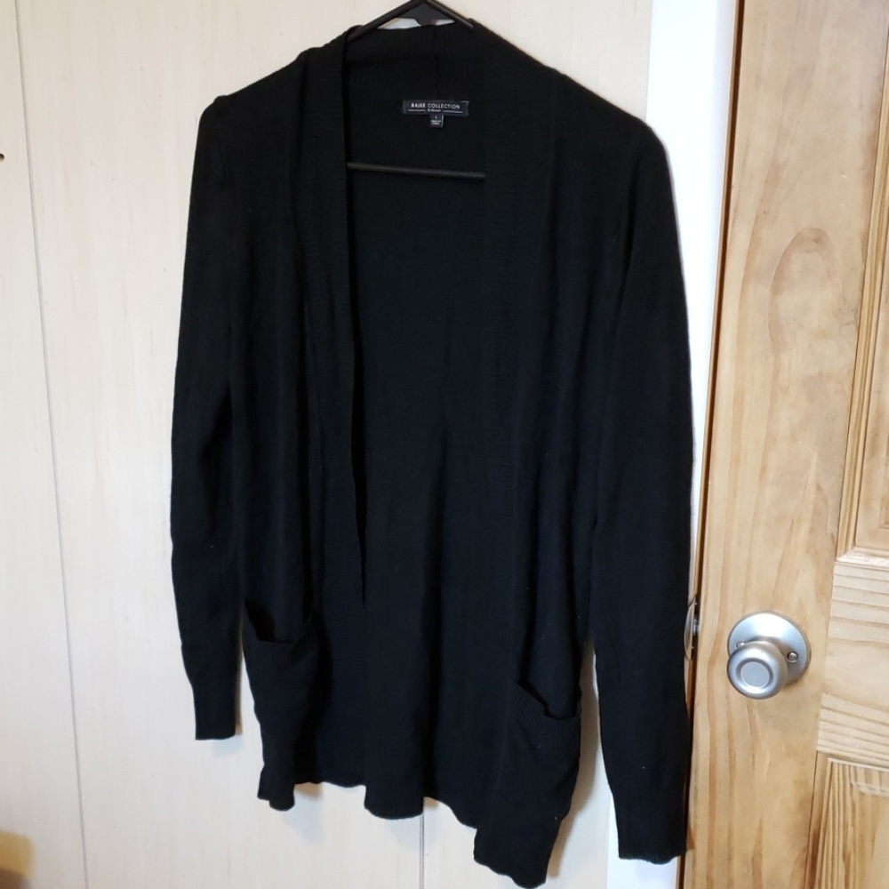Black Becool cardigan w. pockets-Bajee Collection